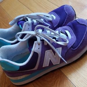 New Balance purple sneakers